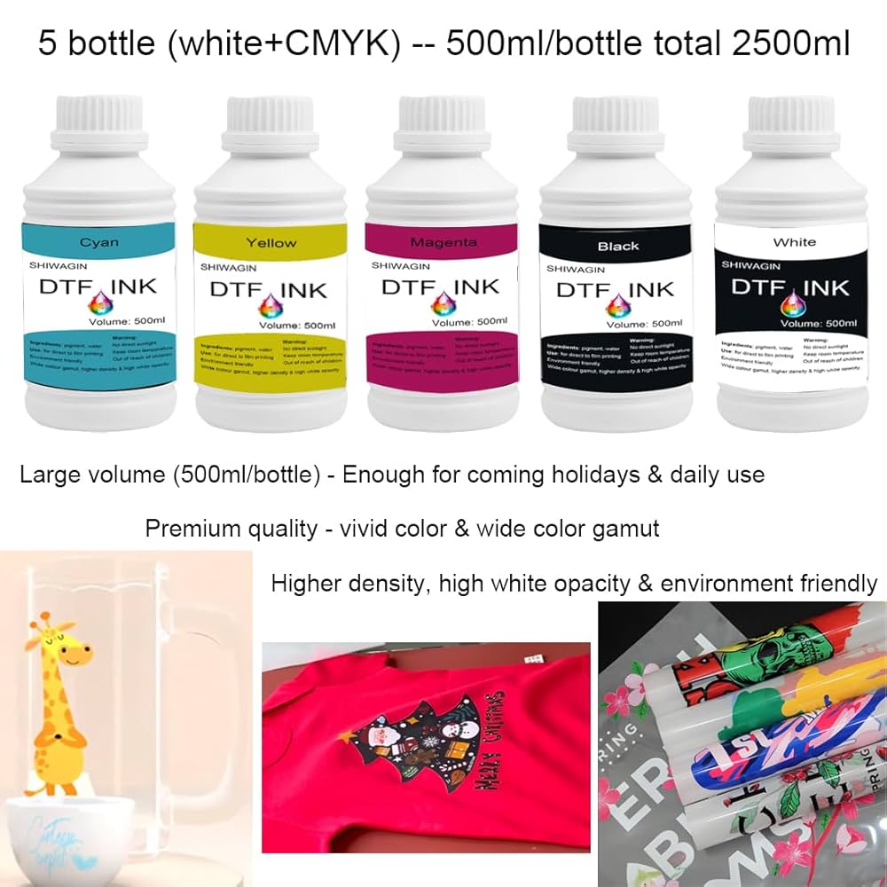 DTF インク　ホワイト　１リットル　８本 DTF インク ホワイト 1リットル 8本 DTF White Ink - Best
